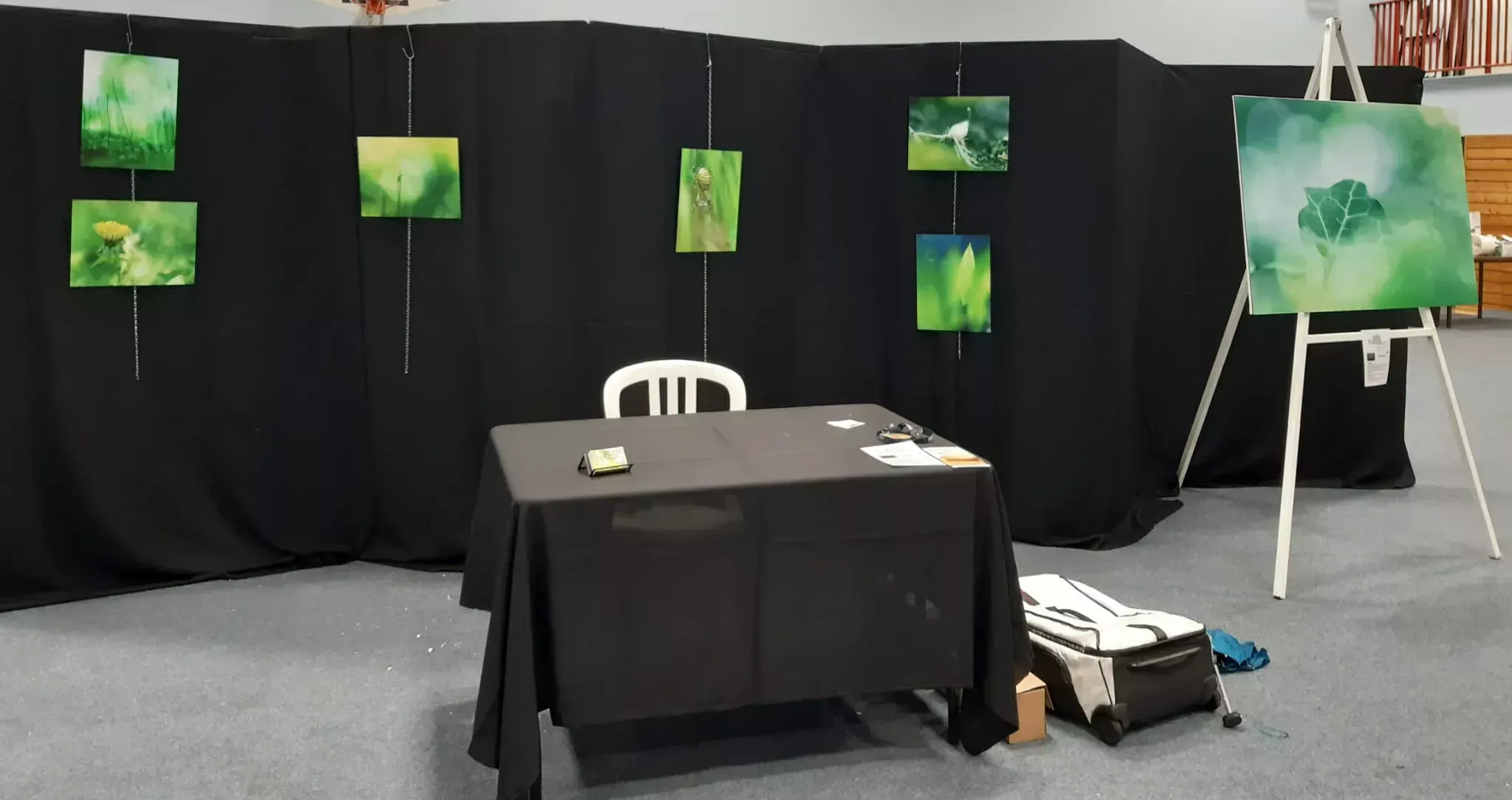 Mon stand durant l'installation